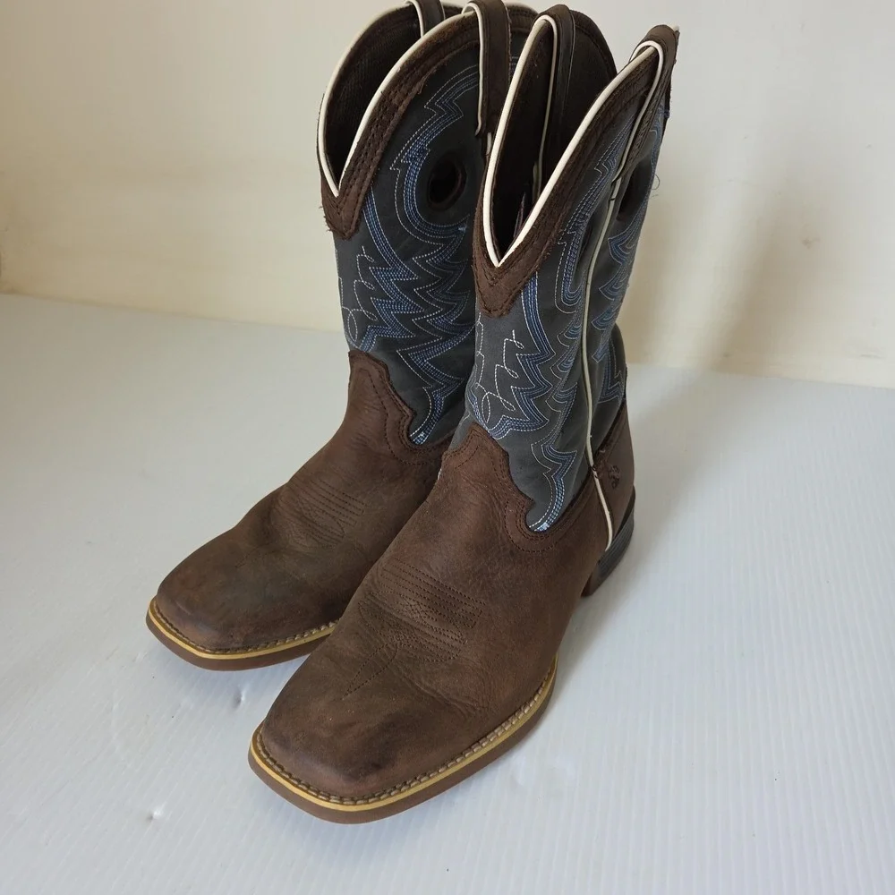 Durango® Lil' Rebel Pro™ Little Kid's Blue Western Boots 7m
